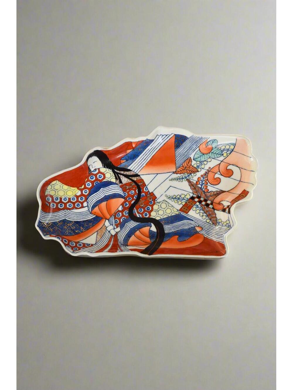 Japanese Heian Court Lady Decorative Plate